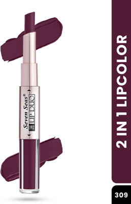 Seven Seas Lip Duo 2 In 1 Liquid Lipstick with Lipstick For Her(Castro, 3 ml)