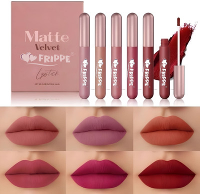 FRIPPE The Ultimate Lip Collection: 6 Iconic Liquid Lipsticks(Multicolor, 14.4 ml)