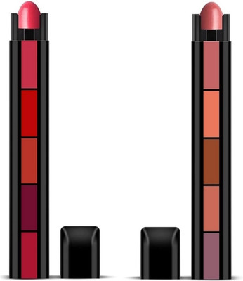 feelhigh 5 in 1 Lipstick pack 2(MULTICOLOUR, 60 ml)
