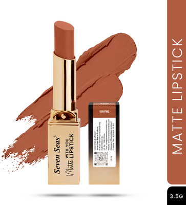 Seven Seas Velvet Matte Lipstick(Fire, 5 g)