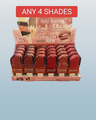 lip ray ice Cream Shape Lip Gloss Lipstick(Multicolor, 2.5 ml)
