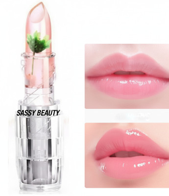 sassy beauty Natural Jelly Lipstick – Smooth Glossy Finish with Hydration(Pink, 20 g)