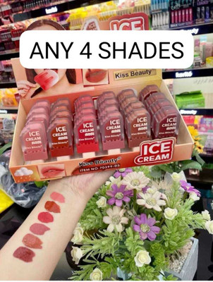 lip ray ICE CREAM LIPSTICK SET OF FOUR(Multicolor, 2.5 ml)