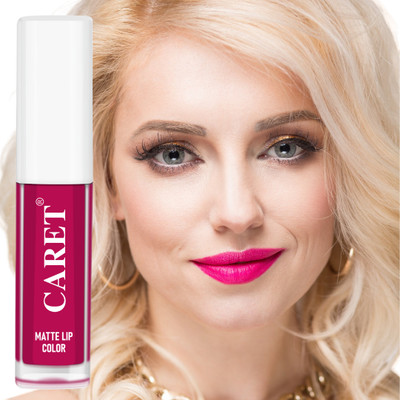 Caret Liquid Matte Mini Lipstick - 2 ML Intense Matte Color \ Sls Free(Bold Pink, 2 ml)