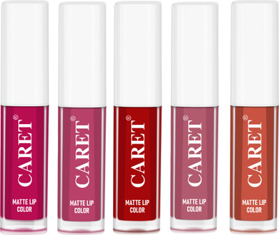 Caret Liquid Matte Lipstick For Long Stay 10 ML Multicolor(Multicolor, 10 ml)