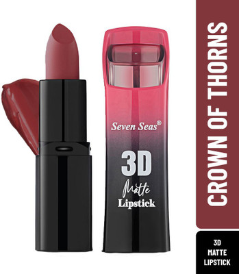 Seven Seas 3D Matte Lipstick Velvet Smooth Full Coverage(Crown Of Thorns, 5 g)