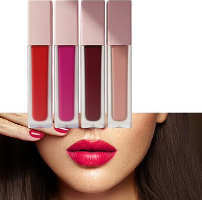 Vagons 4pc Red Edition Matte Finish Lipstick Gift Pack(Red, 30 ml)