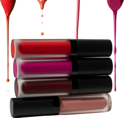 Vagons Red Collection Stylish Lipstick 4pc Gift Pack(Red, 30 ml)