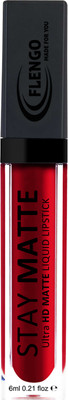 FLENGO Naturally Matte Lip Serum Matte Liquid Lipstick with Vitamin C & E Shade-24(shade 24, 6 ml)