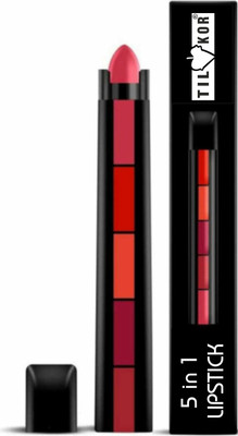 TILKOR 5 In 1 Lipstick  (5COLOR, 20 Ml) For Rs. 42 @ 86 %