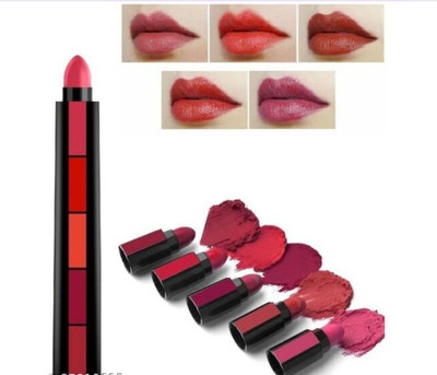 LARA KOSSLER Lipstick 5 in 1 matte lipstick pack of 1(Multicolor, 30 g)