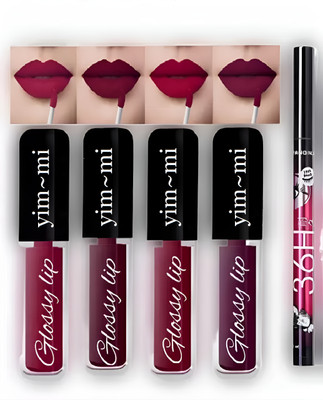 yim~mi 4 in 1 Matte Liquid Lipstick | Waterproof and Smudge proof | liquid lipsticks(multicolor, 16 ml)