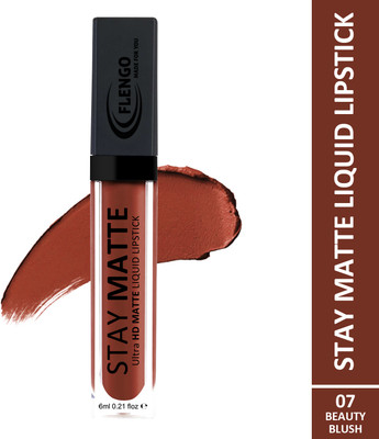 FLENGO Sensational Liquid Matte HD Lipstick Shade-7(Shade-7, 6 ml)