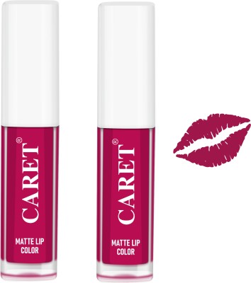 Caret Liquid Lipstick Pack Of 2 Bold Pink - Sls Free(Bold Pink, 4 ml)