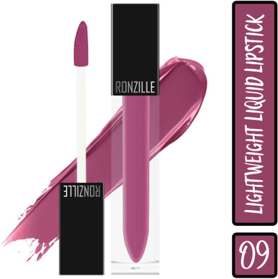 RONZILLE Liquid Mousse Lipstick With Vitamin E and Jojoba Oil 5ml Shade 09(Shade 09, 5 ml)