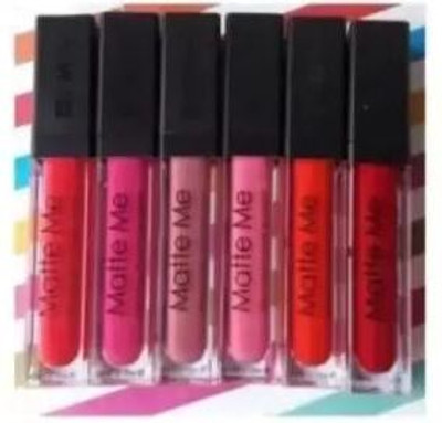 novy huda Matte Me Ultra Smooth Liquid Lipstick Set Of 06 (MULTICOLOR, 6 ml)(multi color, 6 ml)