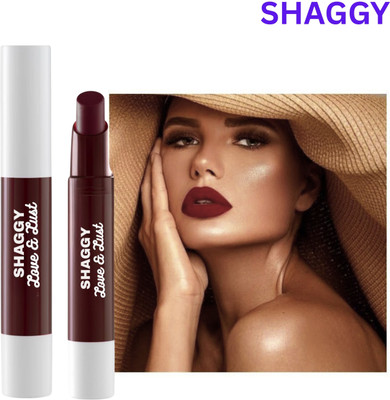 SHAGGY Non Transfer,Longlasting Matte Crayon MAROON Lipstick),743(Maroon, 12 g)
