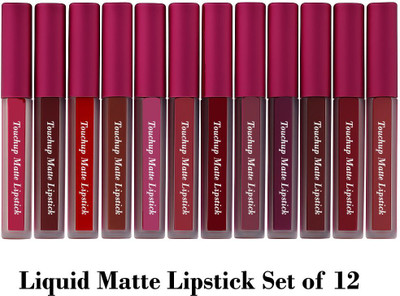 touchup Lip Pop Collection Lisptick Set of 12(Multicolor, 36 ml)
