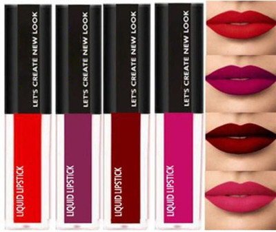 Ressure Matte Mini Non Transfer Insta Beauty Waterproof Longlast SensationaL Liquid Matte Lipstick(Red Edition, 16 ml)