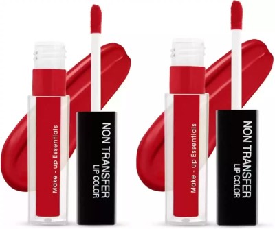 Jus’Be U New lips Liquid Lipstick Red Long-lasting & Waterproof Pack of 2(RED, 8 ml)