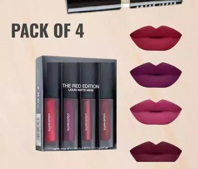 TILKOR Matte liquid lipstick Non Transfer(MULTICOLOR, 18 ml)