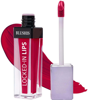 BLUSHIS Locked In Lips Liquid Lipstick 12 Hour Transfer Proof with Hyaluronic Acid Shade(Chilled Wine, 2.8 ml)