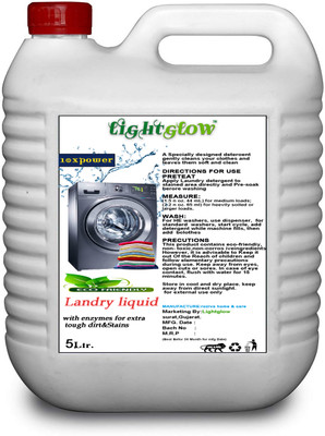 Lightglow Matic Liquid Detergent |Best Use For Top and Front Load Washing Machine Fresh Liquid Detergent(5000 ml)