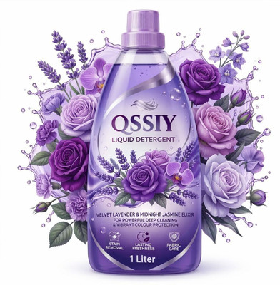 QSSIY Liquid Detergent 1L Lavender - Mild Gentle Formula for Top Load, Front Load & Hand Wash | Fresh Fragrance Stain Remover Lavender Liquid Detergent(1 L)