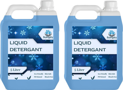 BULINGDRY Laundry Liquid For Fabric Care,Suitable For Top-Load And Front Load Machine Fresh Liquid Detergent(2 x 5 L)