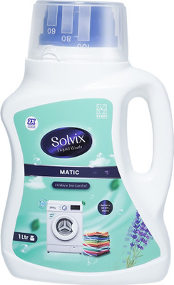 Solvix Matic Front Load and Top Load Fresh Liquid Detergent(1000 ml)