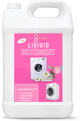 FLISKO Detergent Liquid | Thick Liquid Detergent for Front Load & Top Load | Rose Liquid Detergent(5000 ml)