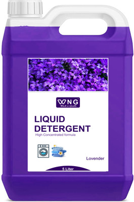 WNG Liquid Detergent for washing machine and handwash stain remove Lavender Liquid Detergent(5 L)