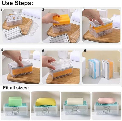 SellVera Soap Dish Multi Functional Container,Foam Soap Dispenser with Roller Dispenser 500 ml Soap Dispenser(Multicolor)