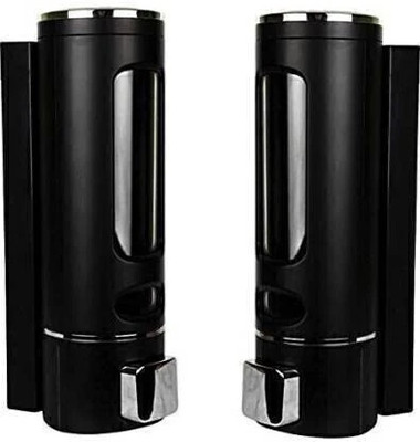 ROSSIL BLACK SOAP DISPENSER (PACK OF 2) 400 ml Conditioner, Gel, Liquid, Lotion, Shampoo, Soap Dispenser(Black)