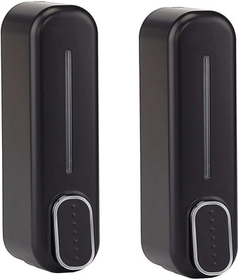 protton (Pack of 2) Heavy Duty Liquid Sanitizer Dispenser 350 ML for Hand Sanitizer,Hand Wash Soap Dispenser 350 ml Liquid, Gel, Soap, Lotion, Foam, Conditioner Dispenser(Black)