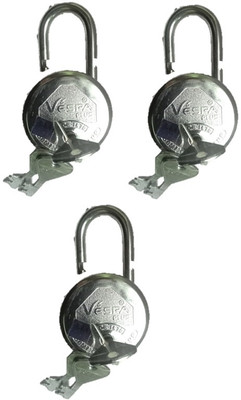Loki MM 3 PCS LOCK 9 KEYS Padlock(Red)