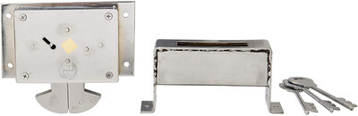 HARRISON H 0597 Center Shutter Lock 3 Keys Heavy Padlock(steel)