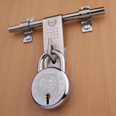 HARRISON T-26 LITE/BCP-0532 Key Padlock Lock and Key Padlock(Chrome Plated)