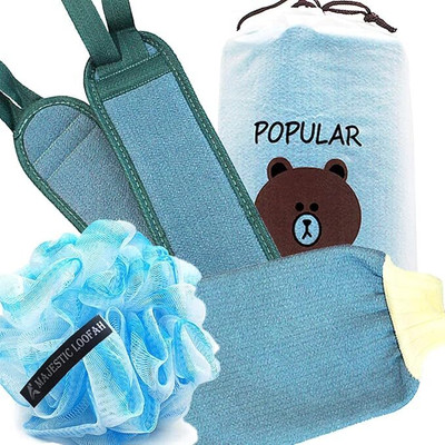 beautiloon Loofah(Pack of 3, Multicolor)