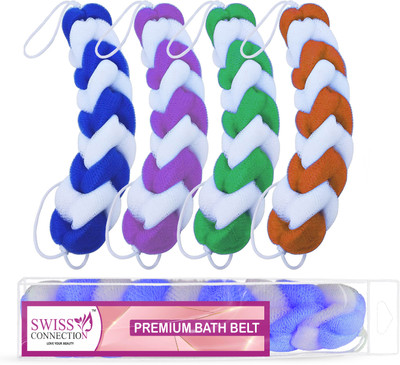 Swiss Connection Loofah(Pack of 4, Multicolor)