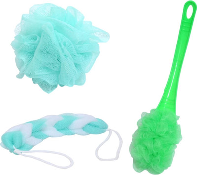 Ajaycollections Loofah(Pack of 3, Green)