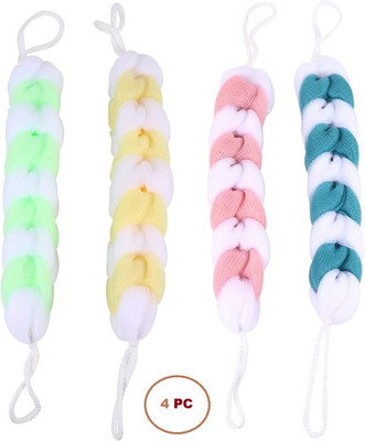 CLEANSKY Loofah(Pack of 3, Multicolor)