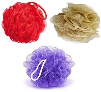 Ajaycollections Loofah(Pack of 3, Multicolor)