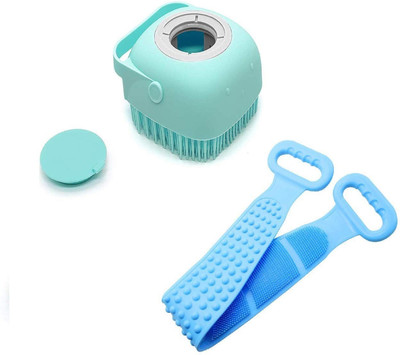 Manav Silicone Soft Bath Body Brush with Shampoo Dispenser 1.460
