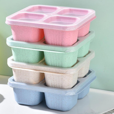 NARV Plastic Fridge Container  - 1200 ml(Pack of 4, Multicolor)