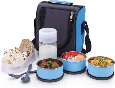 WINODD ENTERPRISE Premium Air-Tight Stainless Steel Lunch Box for Office & College with Bag 5 Containers Lunch Box(300 ml)