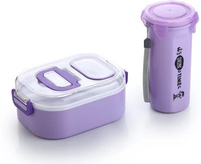 3 compartment Lunch Box / Tiffin Box with 750 ml Water Bottle 1 Containers Lunch Box(250 ml)