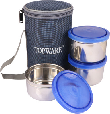 Topware Executive 3 steel lunchbox 3 Containers Lunch Box(1200 ml)