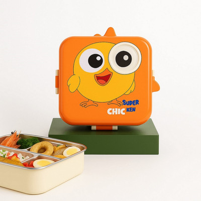 RBGIIT College Colorful Bento Lunch Box Multi Section For Travel 3 Containers Lunch Box(1120 ml)