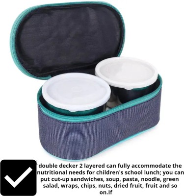 Softline Double Decker Lunch Box 3 Containers Lunch Box(1010 ml)